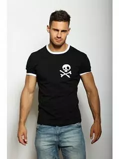 Стильная мужская футболка с принтом черепа с костями цвета Epatag RT010221m-EP